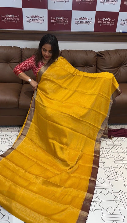 FORWARD MYSORE CRAPE SILK SAREE - IHA 16905