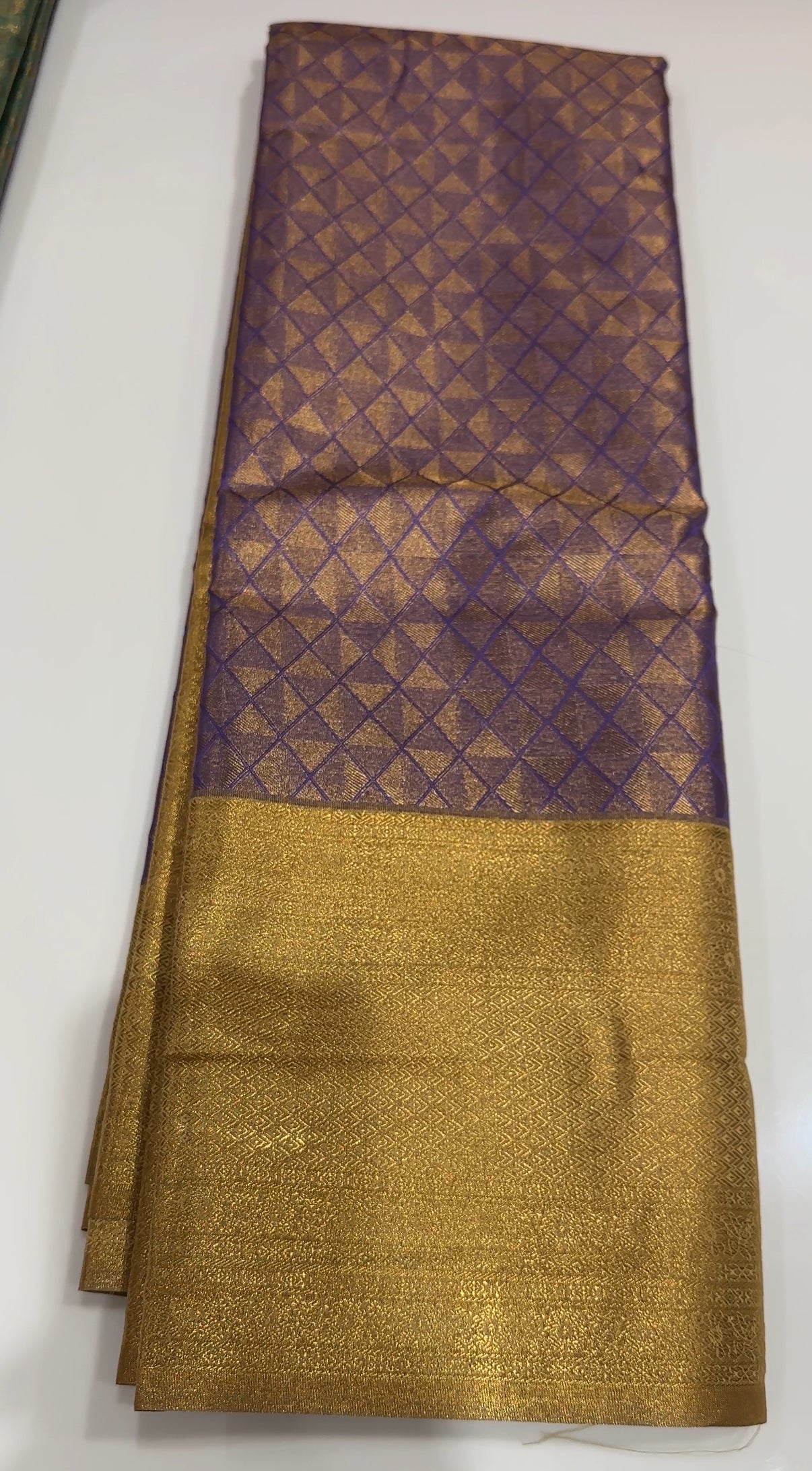 TISSUE KANCHIPURAM SILK SAREE - IHA 19310