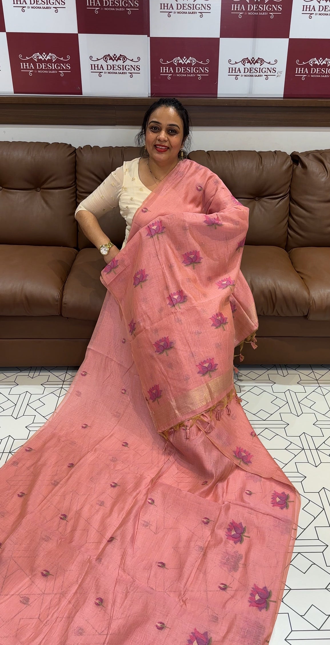 BUDGET BUY CHANDERI SAREE - IHA 16041