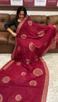 GEORGETTE BANARSI SAREE - IHA 17805