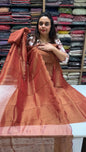 HAND WORKED TISSUE UNSTITCHED SALWAR SUITS - IHA 18128