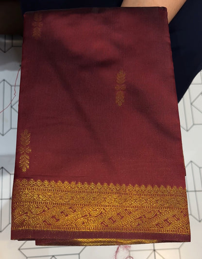 BUDGET BUY SEMI SILK SAREES - IHA 17297