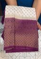 SEMI BANARSI SAREES - IHA 17258