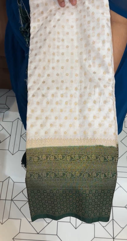 SEMI BANARSI SAREES - IHA 17258