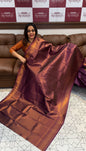 TISSUE SEMI SILK SAREE - IHA 15972