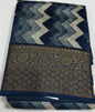 PRINTED BANARASI CHANDERI SAREES - IHA 17450