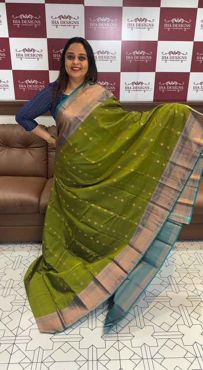 DESIGNER KANCHIPURAM SILK SAREE - IHA 19134