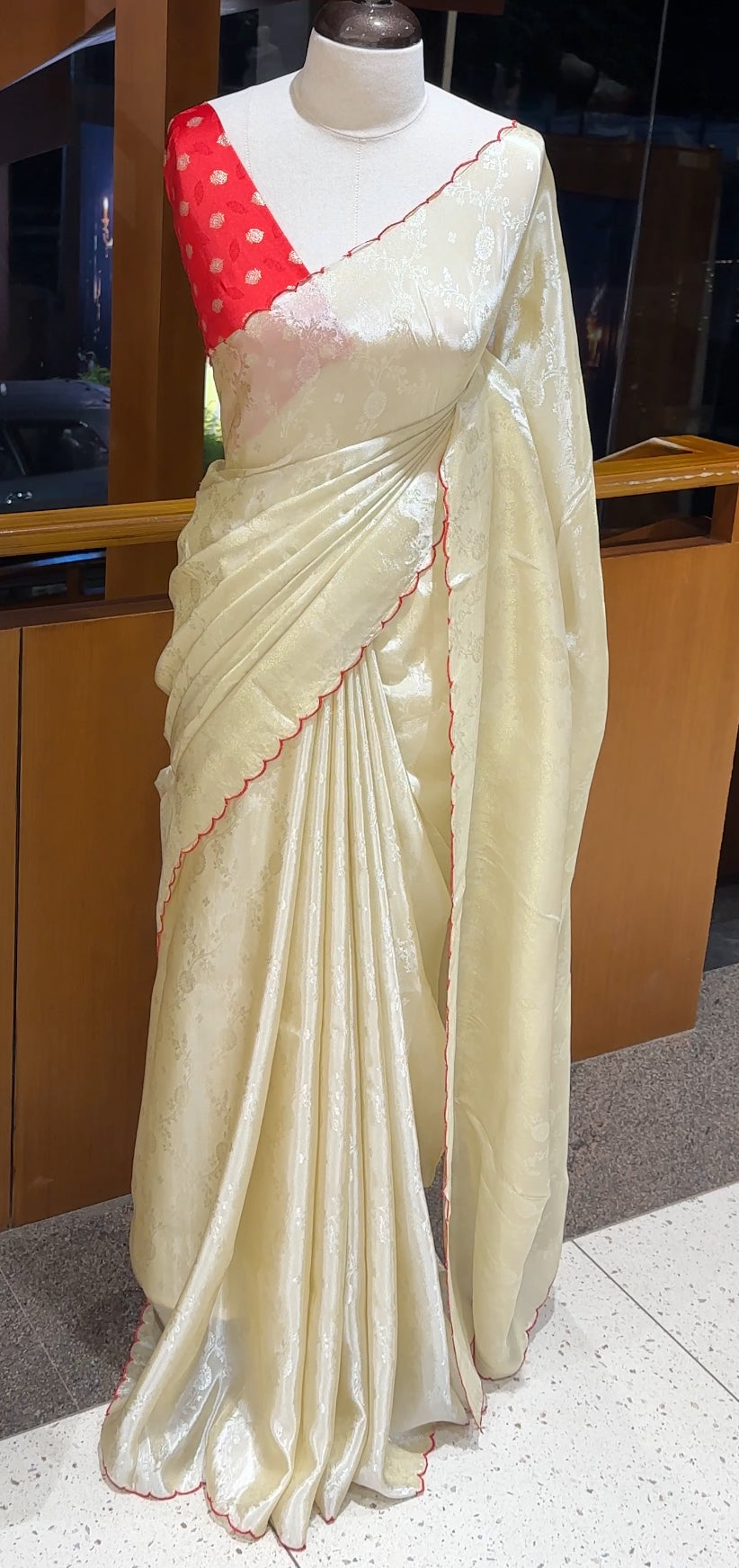 BANARASI TISSUE SAREES - IHA 19366