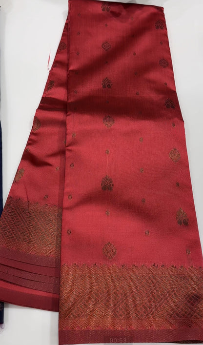 BUDGET BUY SEMI SILK SAREES - IHA 18255