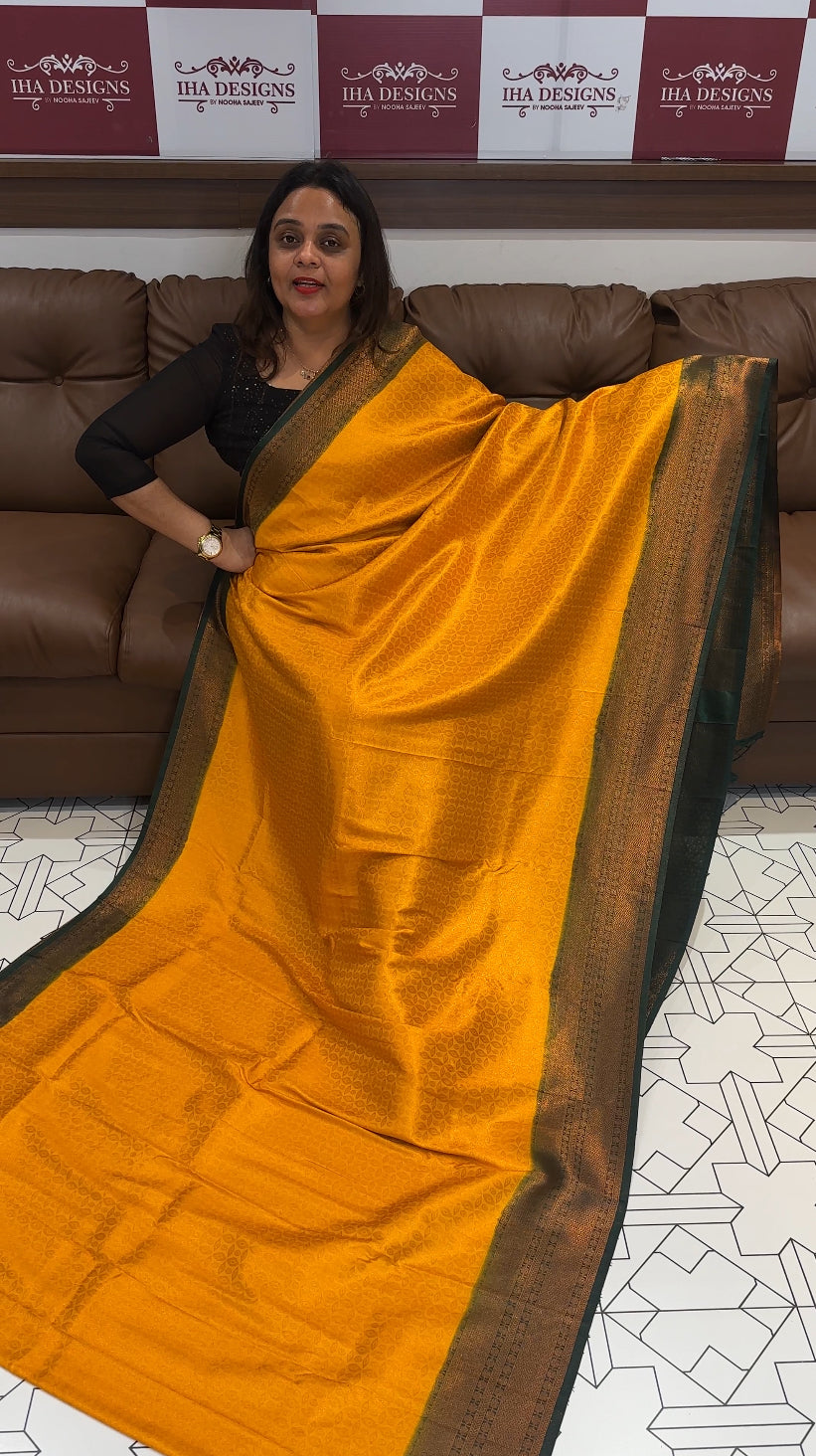 BUDGET BUY SEMI BANARASI SAREES - IHA 17389