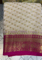 GEORGETTE BANARASI SAREE - IHA 19199