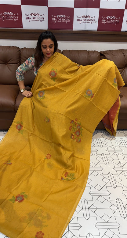 BUDGET BUY CHANDERI SAREES - IHA 16025