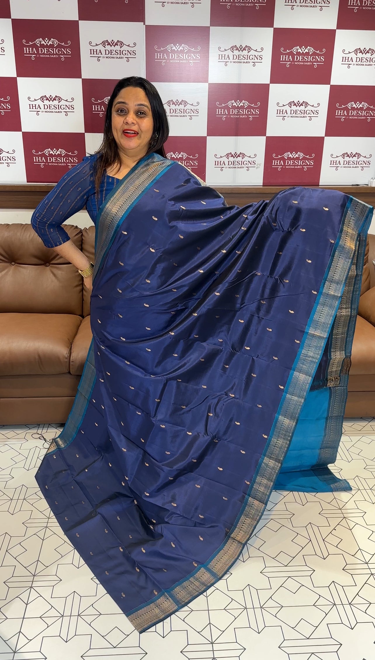 DESIGNER KANCHIPURAM SILK SAREE - IHA 19134