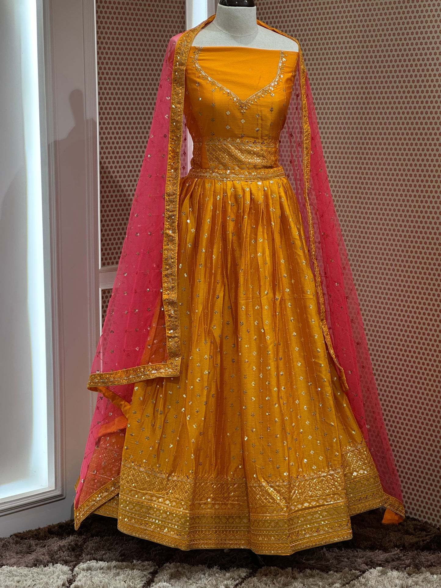 SEMI STITCHED LEHENGAS  - IHA 18125