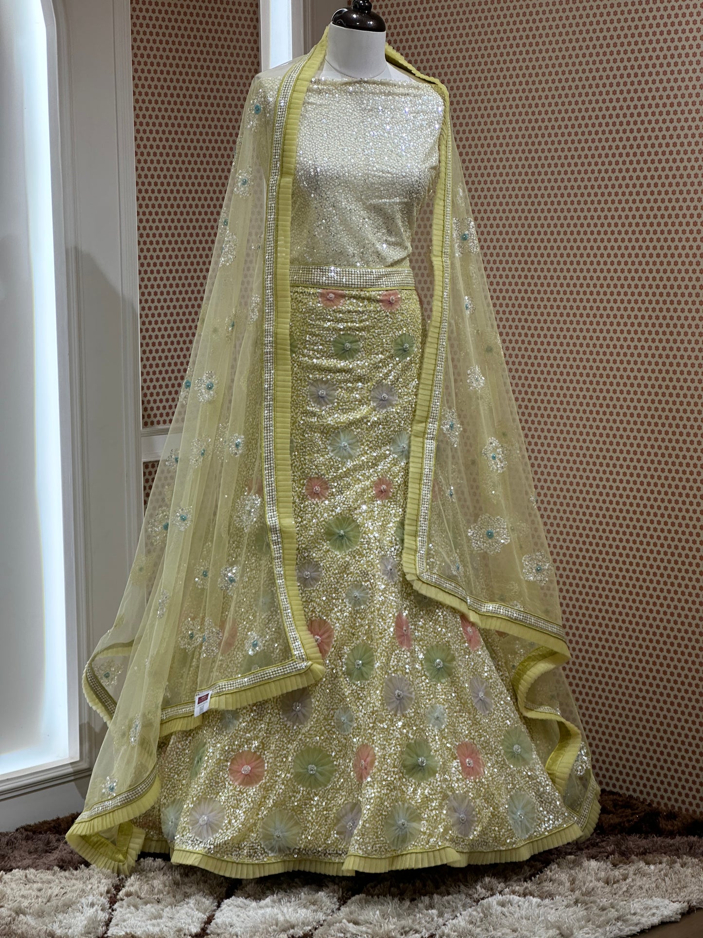 SEMI STITCHED LEHENGAS  - IHA 18125