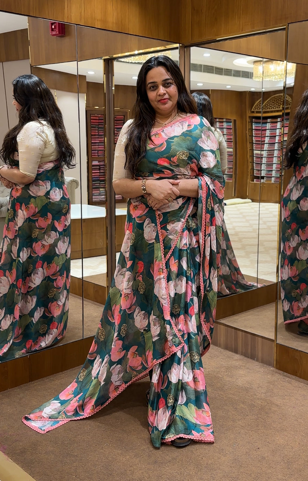 FORWARD  MANJU WARRIER SAREES  - IHA 24993