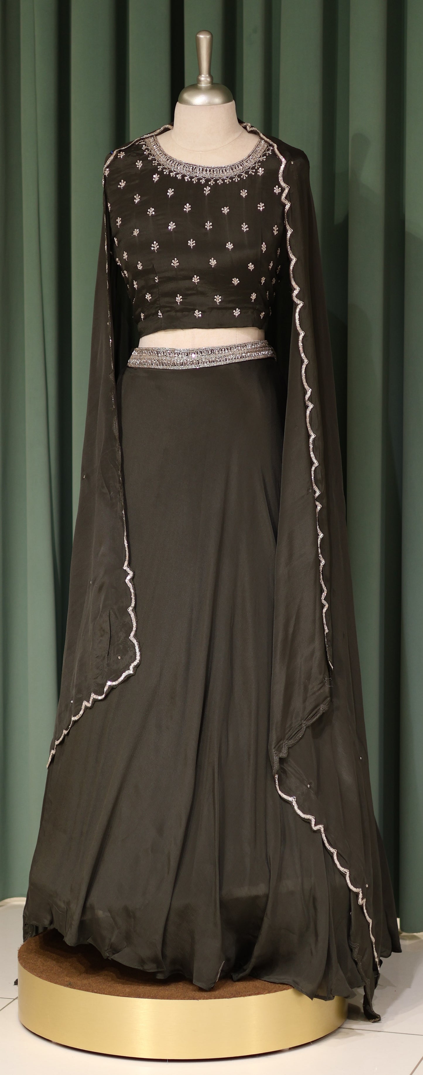 PARTY WEAR SKIRT AND TOP - IHA 26906