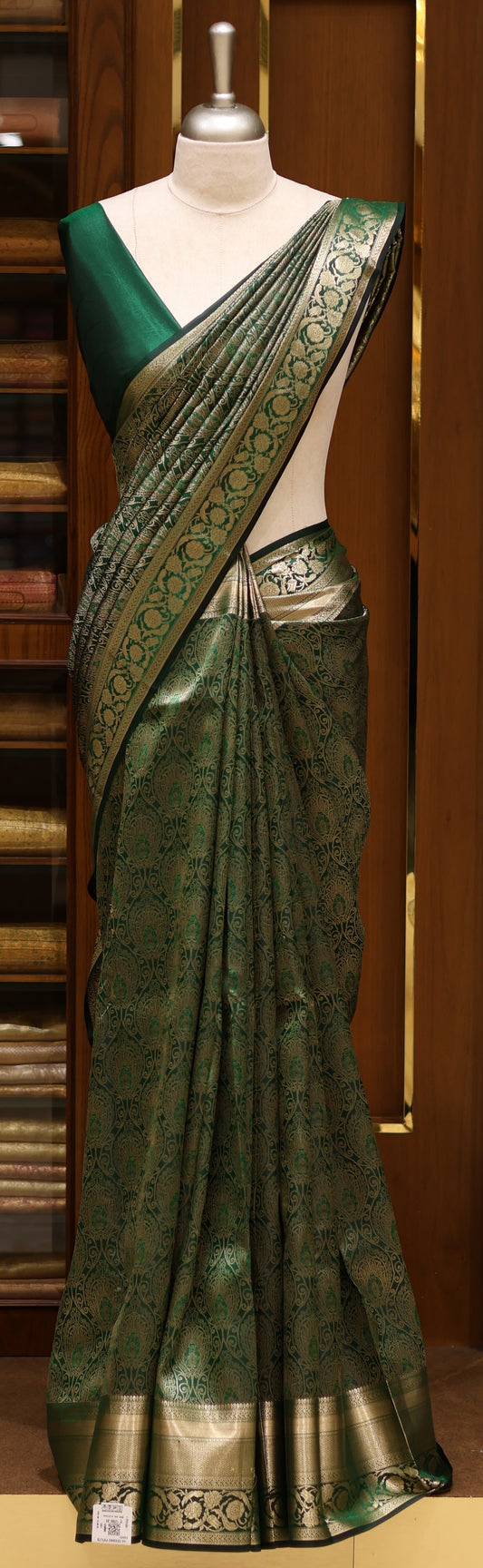 BROCADE KANCHIPURAM SILK SAREES - IHA 26905