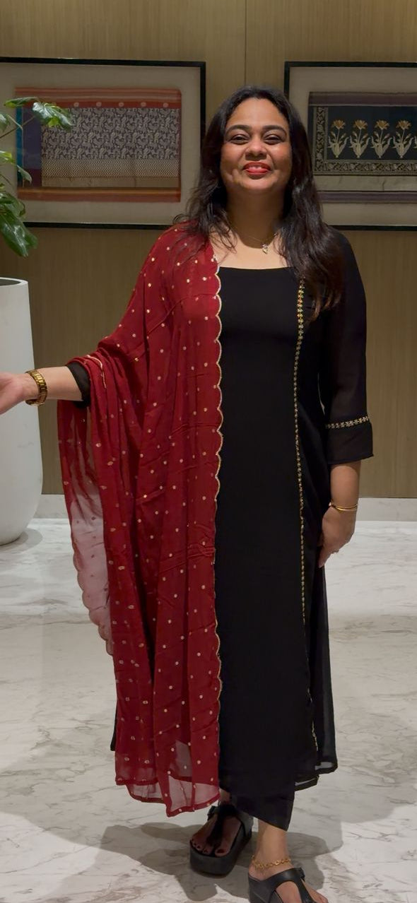 IHA'S IN-HOUSE DESIGNER TOP AND DUPATTA - IHA 29371