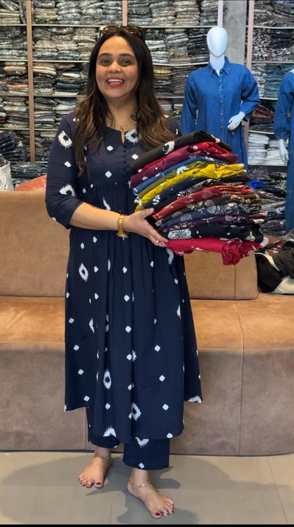 COTTON PRINTED TOP AND BOTTOM - IHA 29806