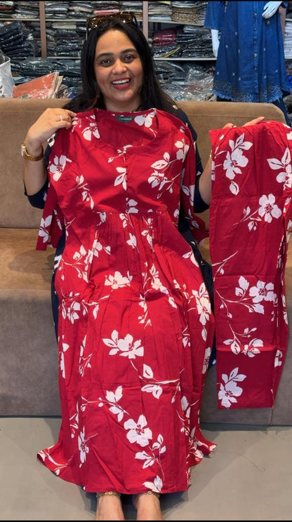 COTTON PRINTED TOP AND BOTTOM - IHA 29806