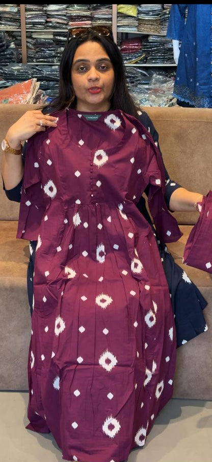 COTTON PRINTED TOP AND BOTTOM - IHA 29806