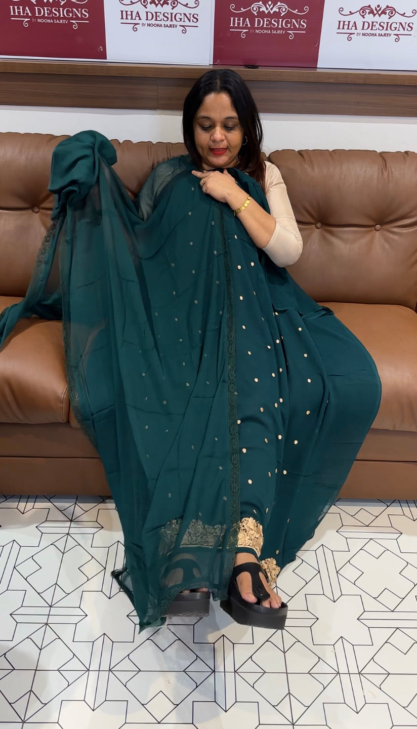 VISCOSE GEORGETTE UNSTITCHED SALWAR SUIT - IHA 7100 – Iha Designs ...