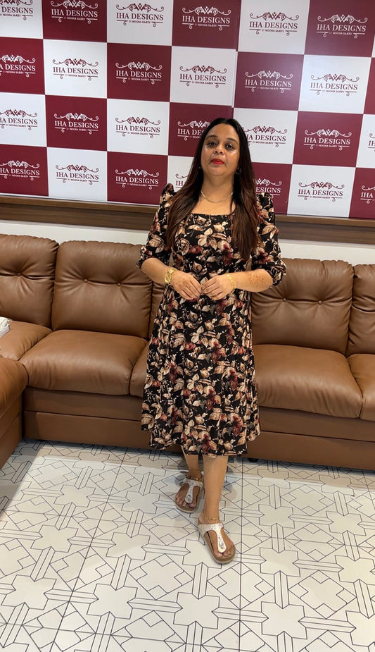 IHA'S IN-HOUSE INDO WESTERN ALINE TOPS  - IHA 8836