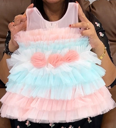 DESIGNER KIDS FROCKS - IHA 6637