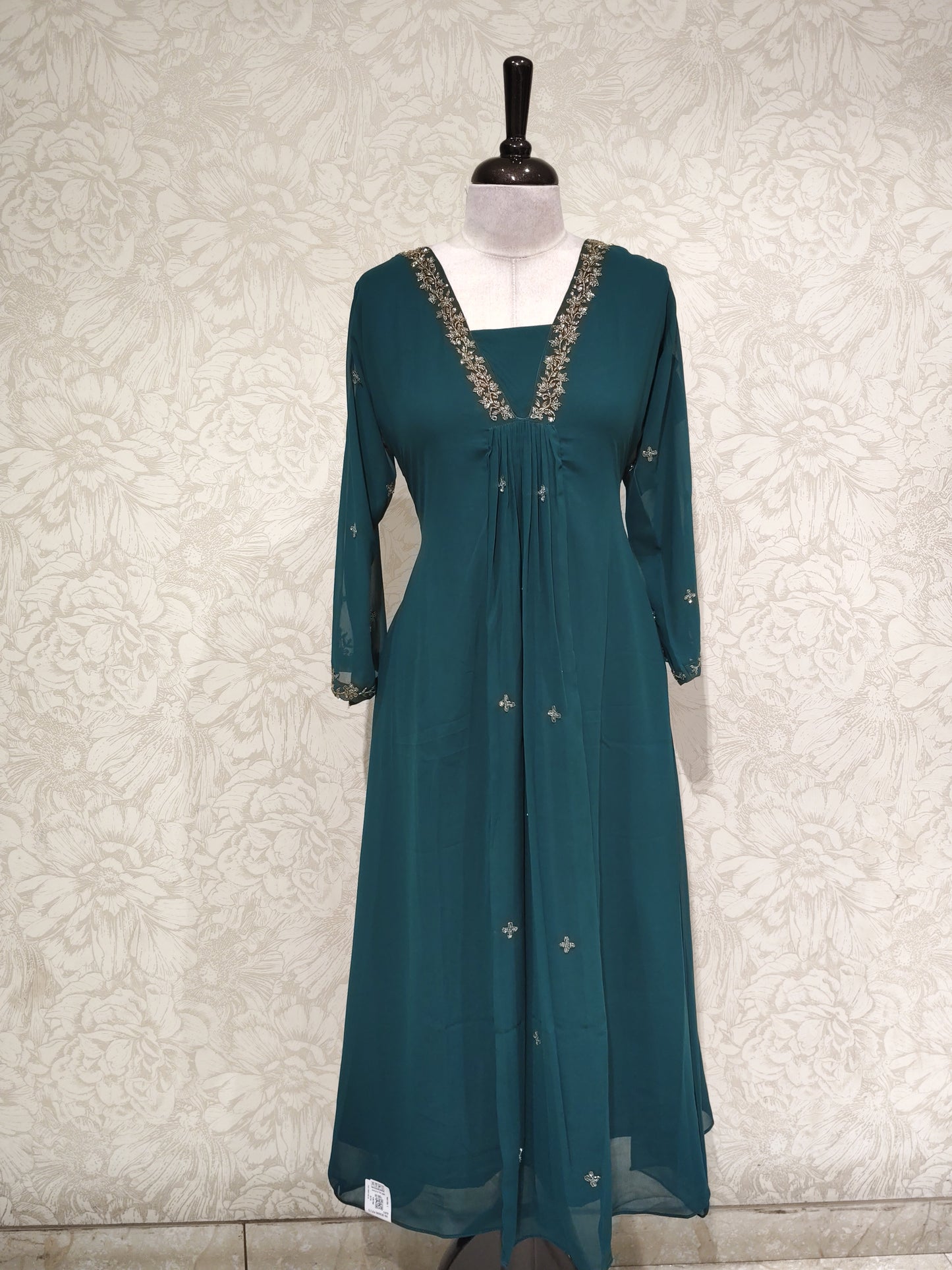 MUL CHANDERI  AND GEORGETTE TOPS ONLY - IHA ALAPPUZHA COLLECTIONS -  IHA 27186