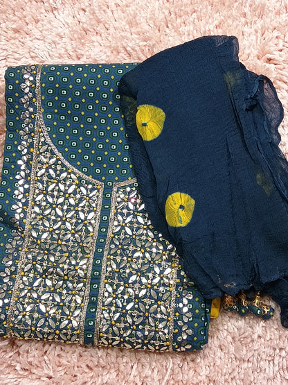 OFFER SALES UNSTITCHED SALWAR SUITS -  IHA 34509