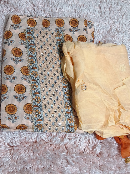 OFFER SALES UNSTITCHED SALWAR SUITS -  IHA 34855