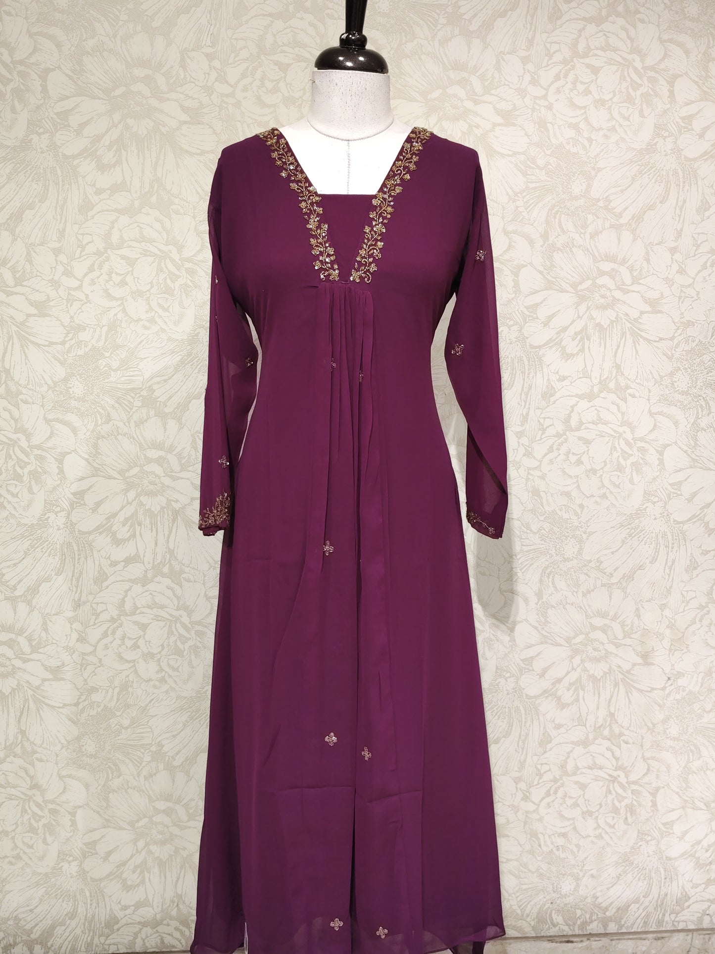 MUL CHANDERI  AND GEORGETTE TOPS ONLY - IHA ALAPPUZHA COLLECTIONS -  IHA 27186
